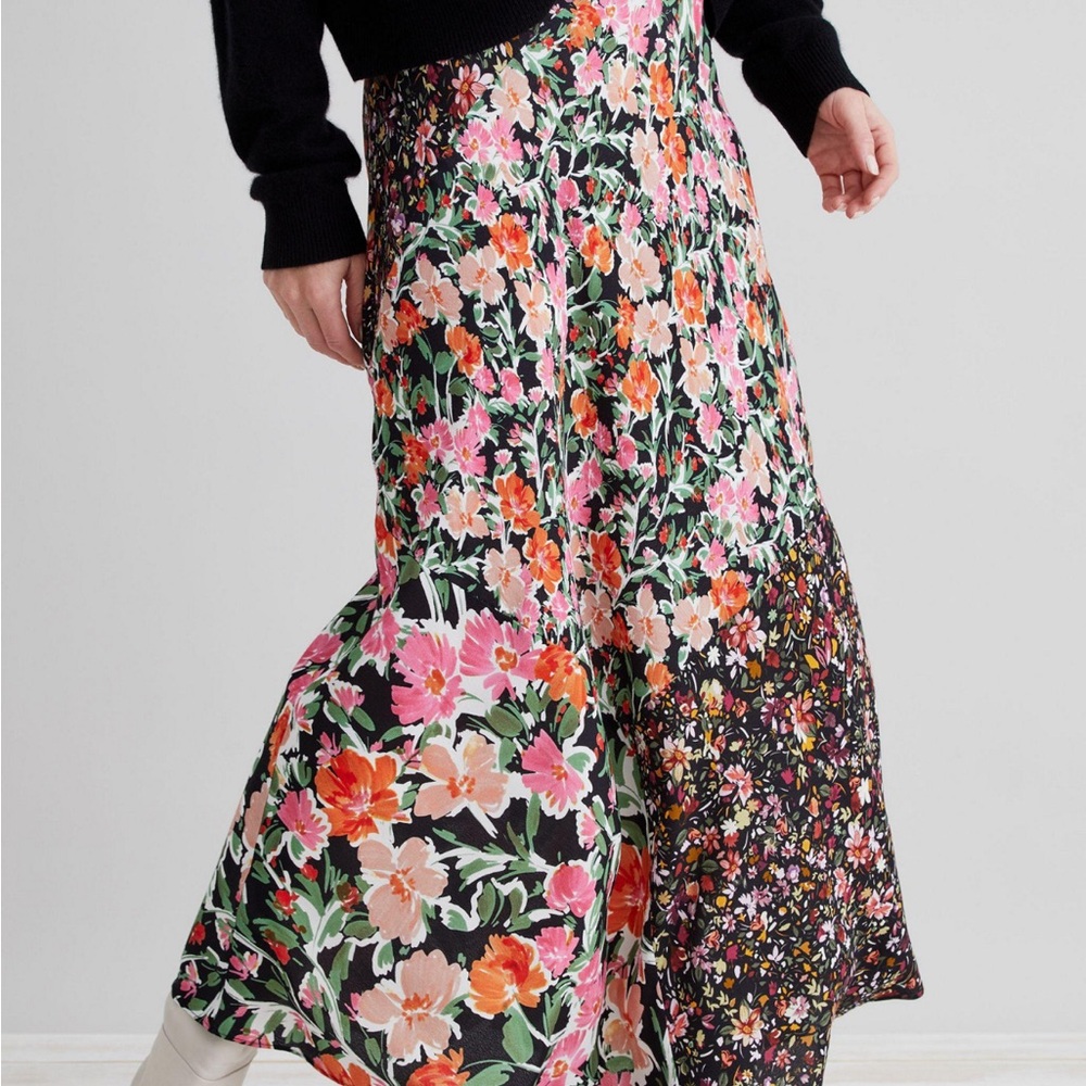Anthropologie Kachel Georgia Printed Midi Skirt